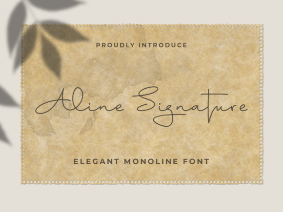 Aline Signature: A Modern Script for Creative Design