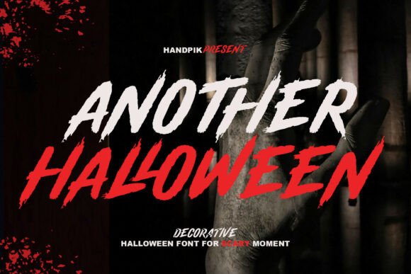 Another Halloween: Unleash the Chills with Aggressive Typography