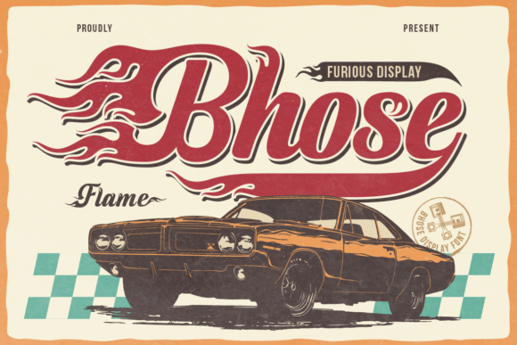 Bhose: Igniting Your Visual Design with a Flame-Themed Typeface