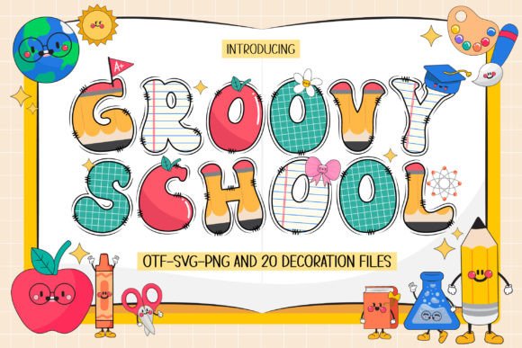 Groovy School: A Playful Font Collection for Creative Projects