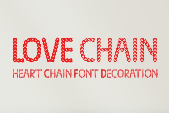 Love Chain: A Heartfelt Typeface for Modern Design