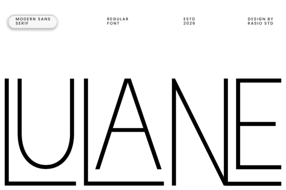 Lulane: The Modern Sans Serif for Minimalist Branding