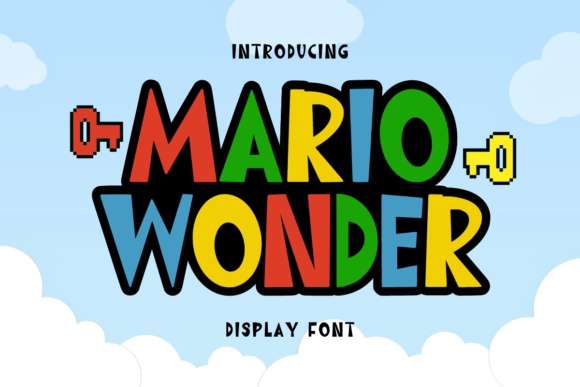 Mario Wonder: A Bold Display Font for Dynamic Design