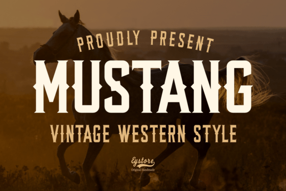 Mustang: A Vintage Western Font for Bold Branding