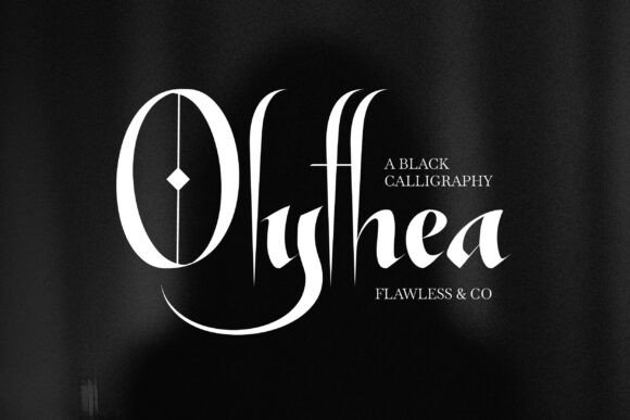 Olythea: The Dark Elegance of Gothic Calligraphy