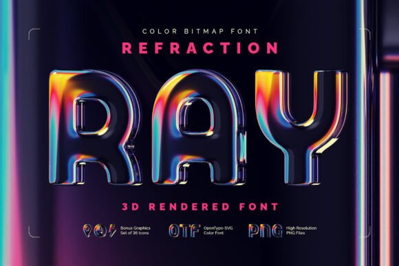 Refraction Ray: A Creative Font for Modern Design