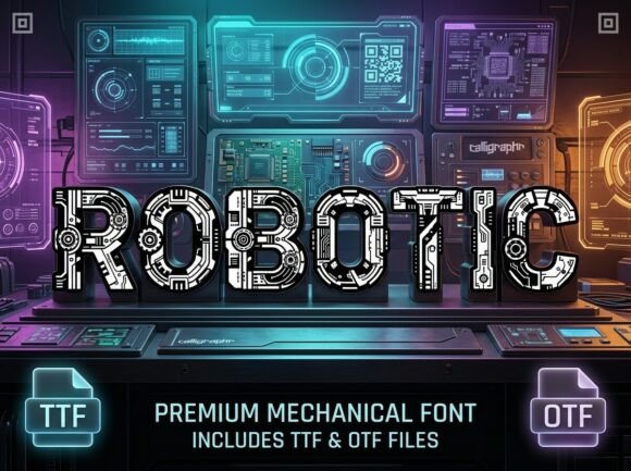 Robotic: Elevate Your Visual Design with a Bold Display Typeface