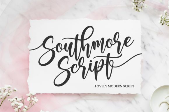 Southmore: A Cursive Font for Joyful, Romantic Design