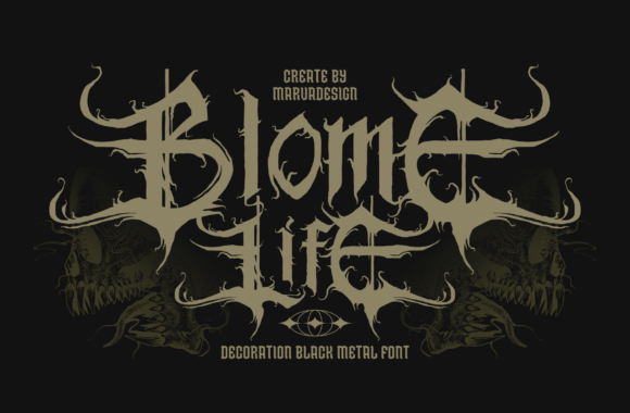 Unleash Raw Power: The Blome Life Blackletter Font